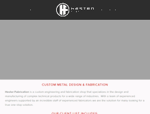 Tablet Screenshot of hesterfabrication.com